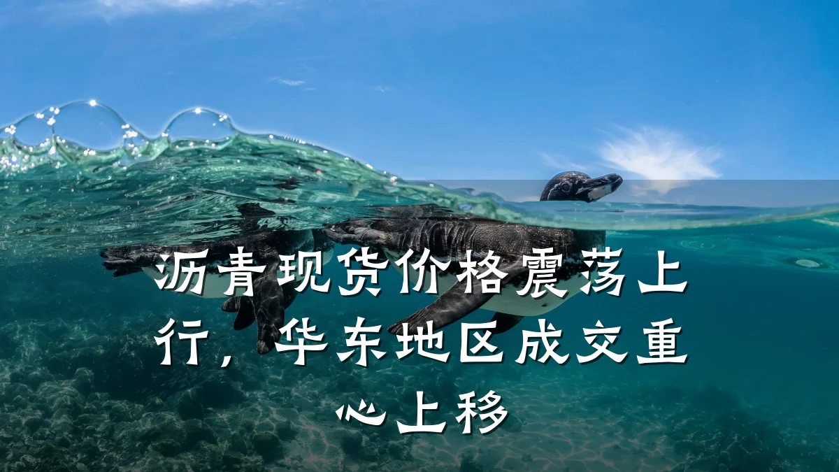 沥青现货价格震荡上行，华东地区成交重心上移