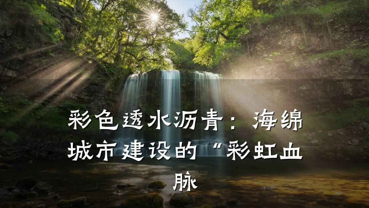 彩色透水沥青：海绵城市建设的“彩虹血脉