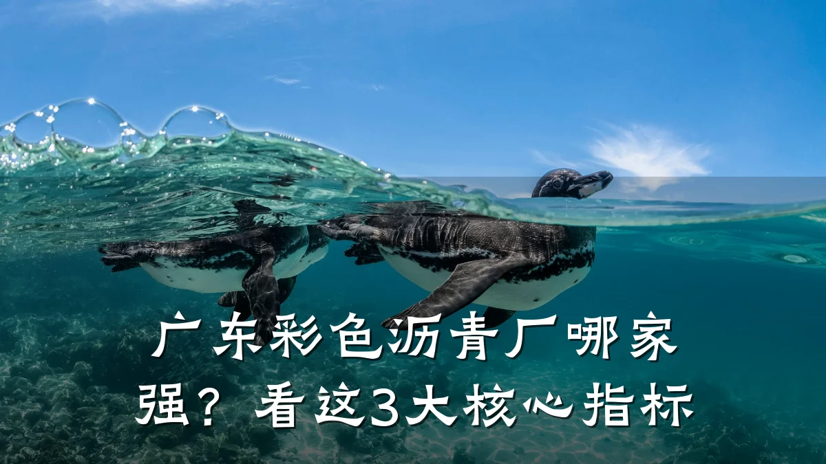广东彩色沥青厂哪家强?看这3大核心指标