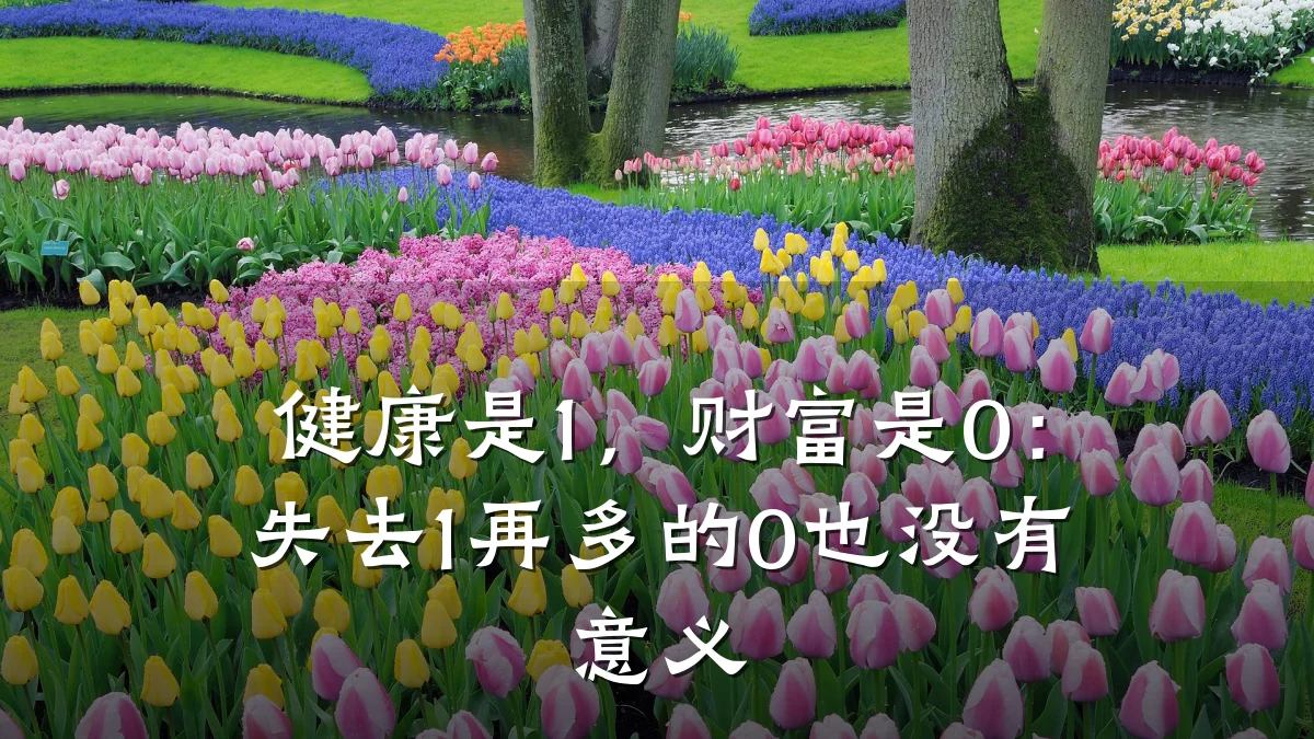 健康是1,财富是0:失去1再多的0也没有意义