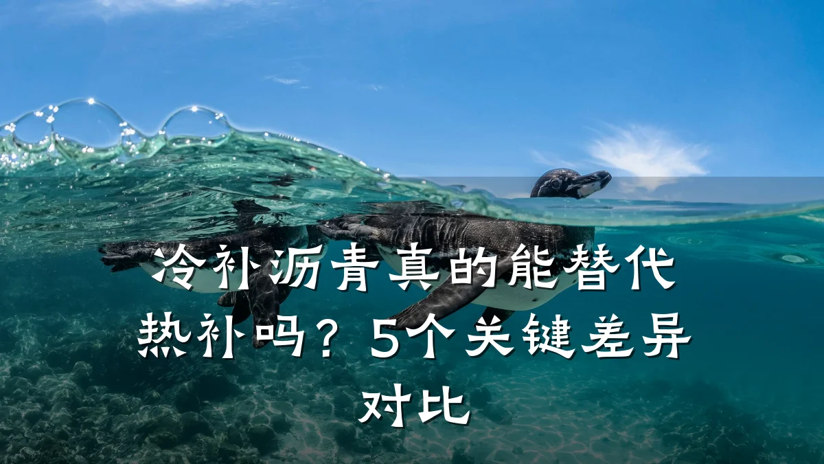 冷补沥青真的能替代热补吗?5个关键差异对比