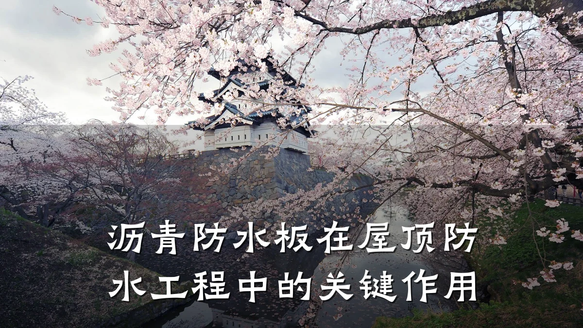 沥青防水板在屋顶防水工程中的关键作用