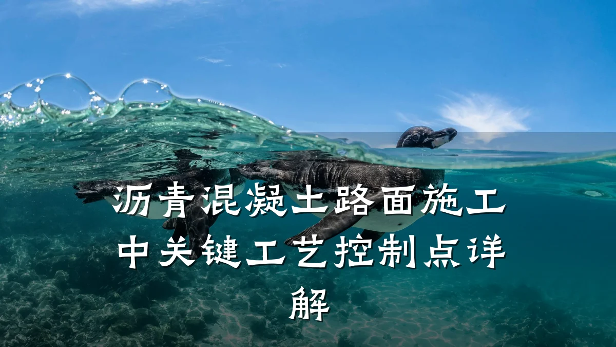 沥青混凝土路面施工中关键工艺控制点详解