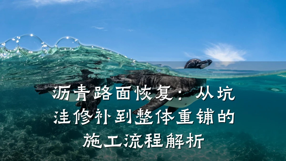 沥青路面恢复：从坑洼修补到整体重铺的施工流程解析