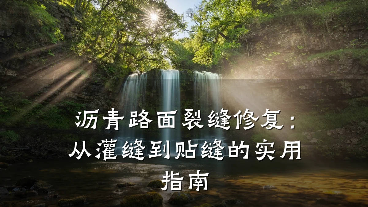 沥青路面裂缝修复:从灌缝到贴缝的实用指南