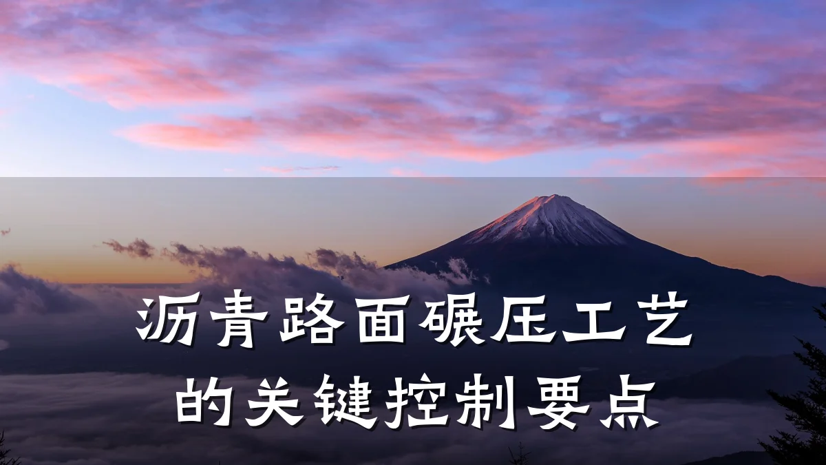 沥青路面碾压工艺的关键控制要点