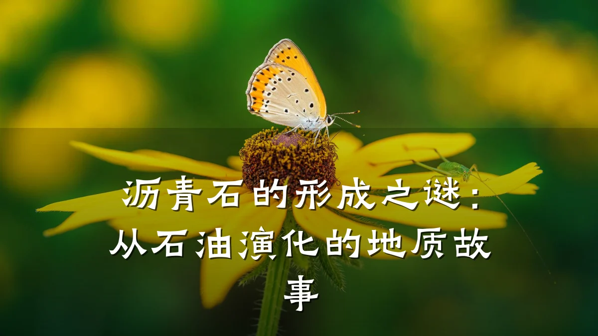 沥青石的形成之谜:从石油演化的地质故事