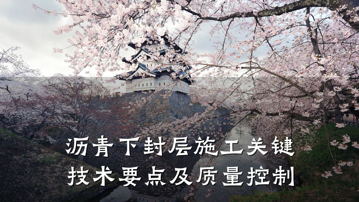 沥青下封层施工关键技术要点及质量控制