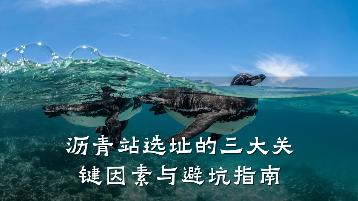 沥青站选址的三大关键因素与避坑指南