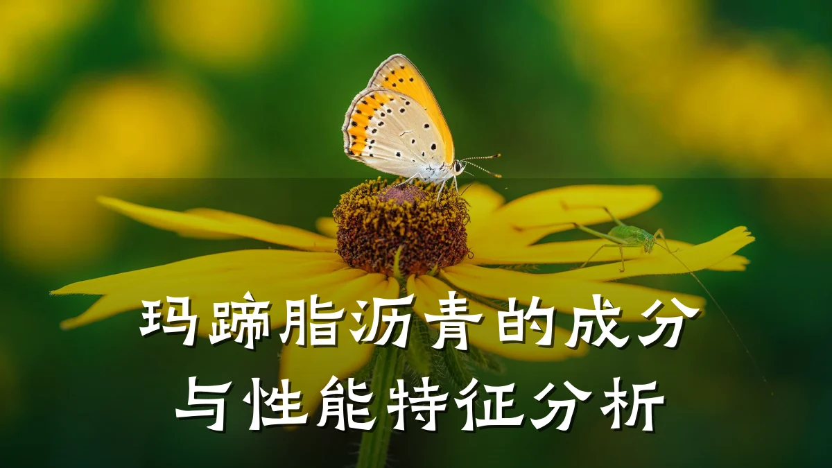玛蹄脂沥青的成分与性能特征分析