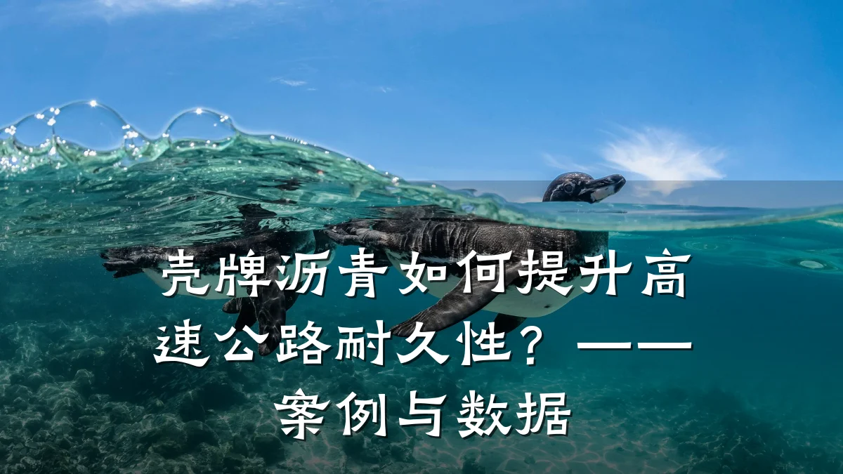 壳牌沥青如何提升高速公路耐久性?——案例与数据