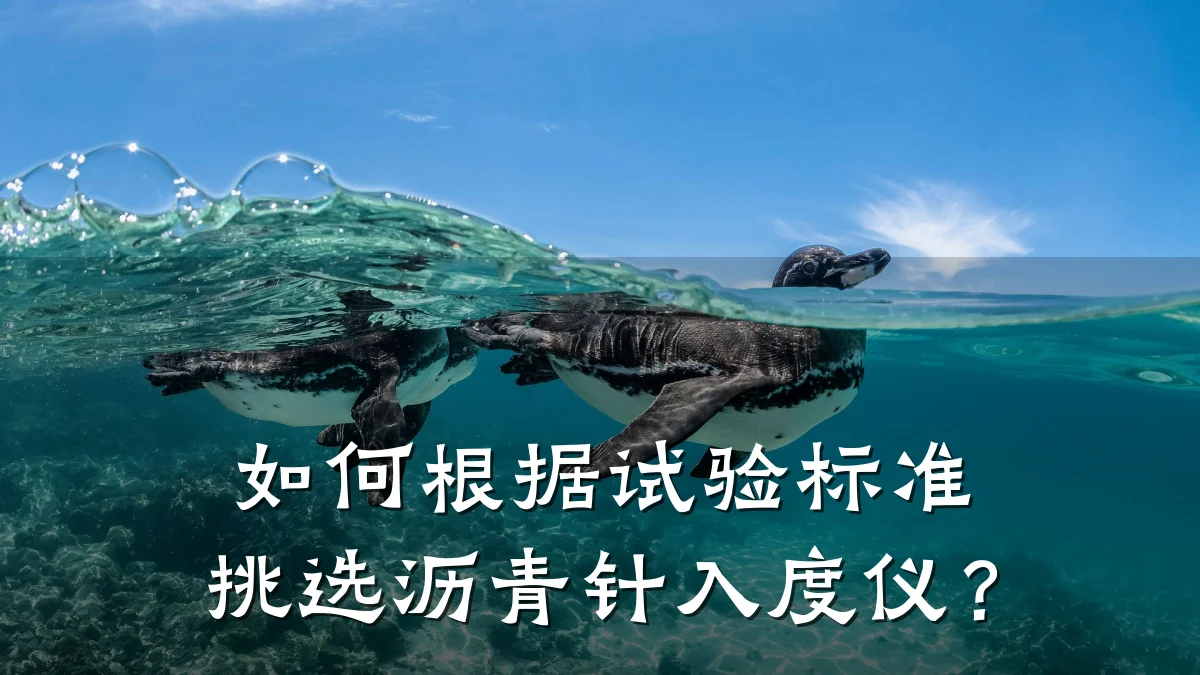 如何根据试验标准挑选沥青针入度仪?