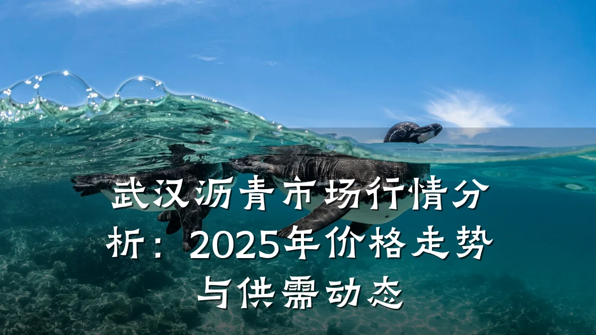 武汉沥青市场行情分析:2025年价格走势与供需动态
