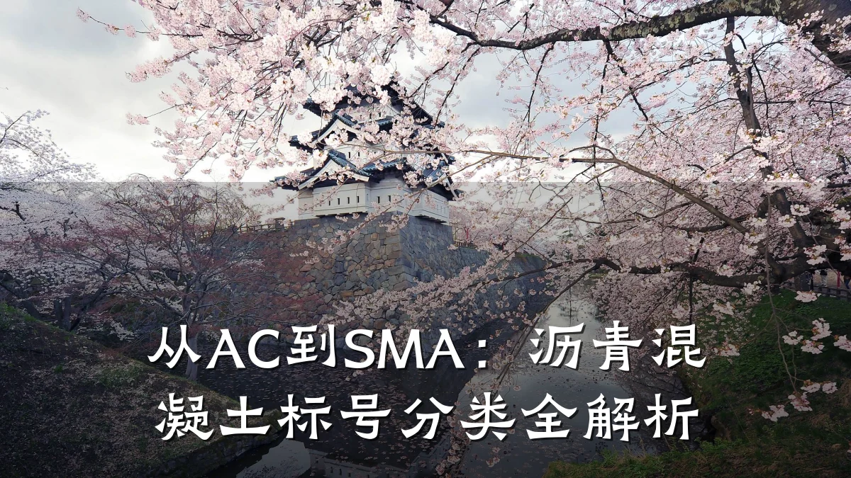 从AC到SMA：沥青混凝土标号分类全解析