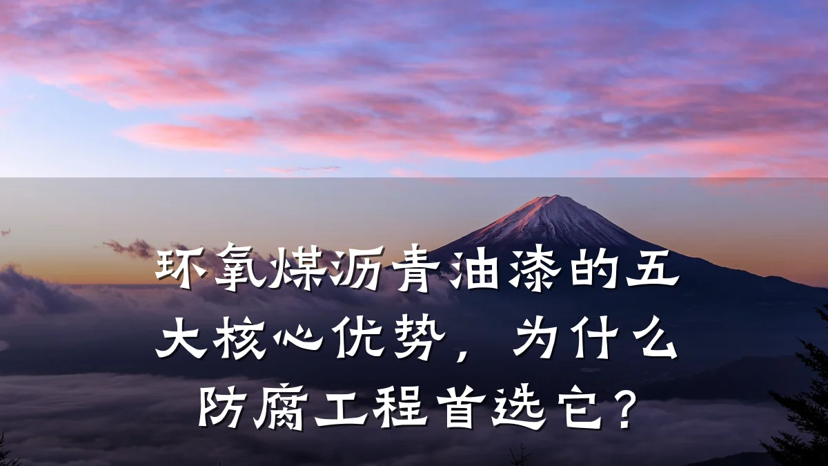 环氧煤沥青油漆的五大核心优势，为什么防腐工程首选它？