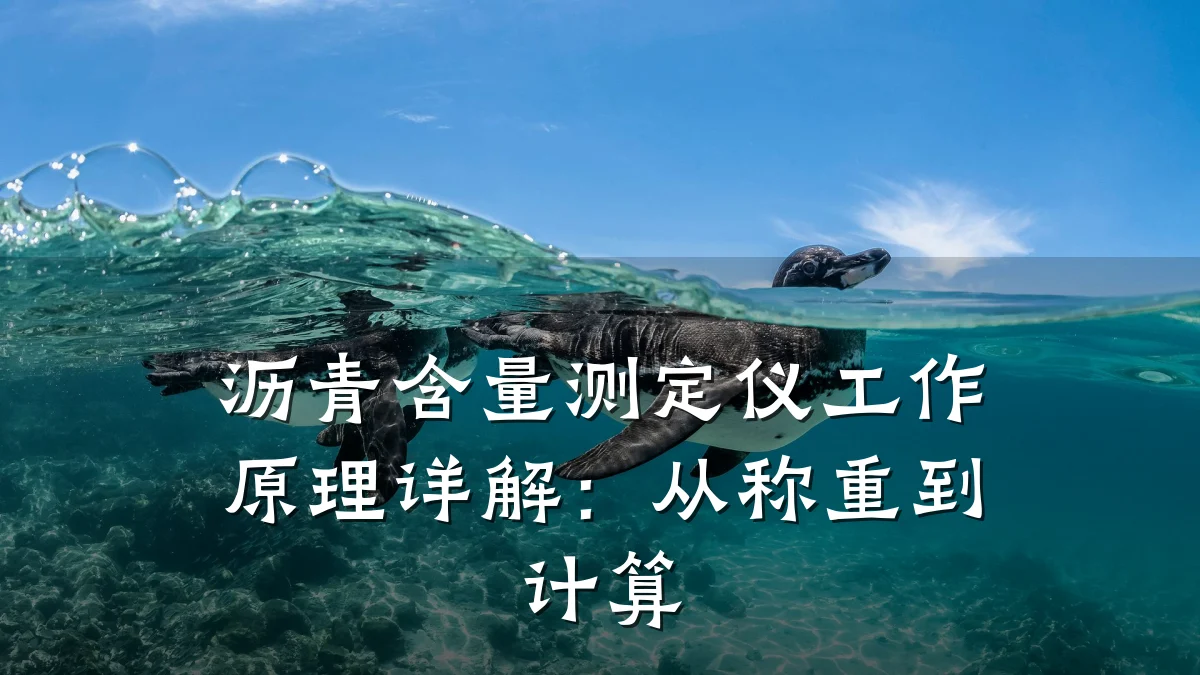 沥青含量测定仪工作原理详解：从称重到计算