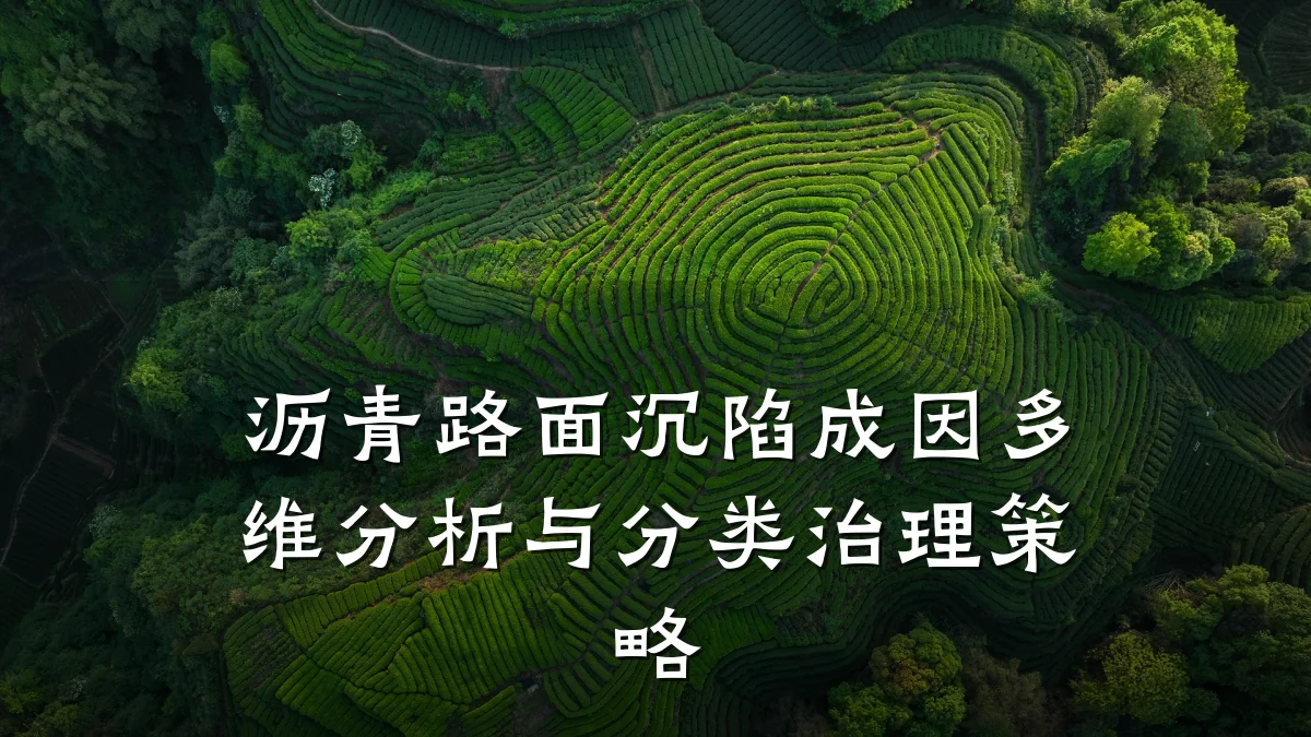 沥青路面沉陷成因多维分析与分类治理策略