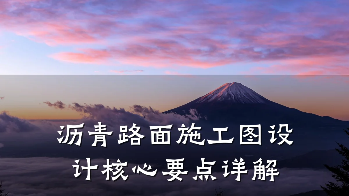 沥青路面施工图设计核心要点详解