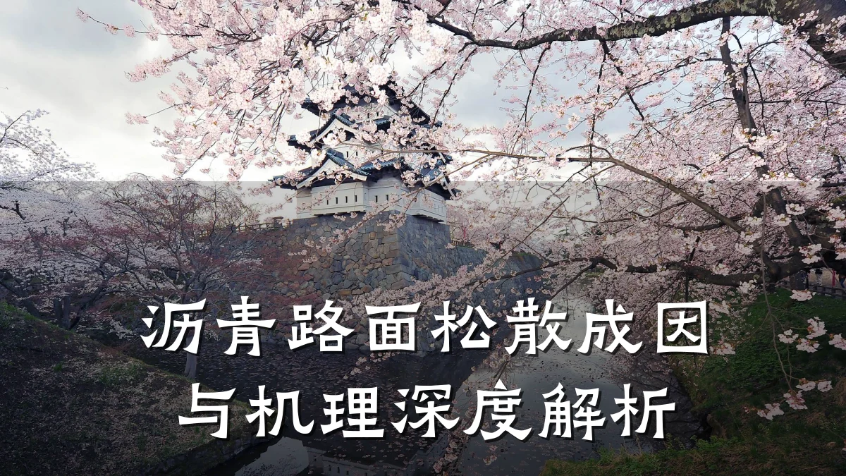 沥青路面松散成因与机理深度解析
