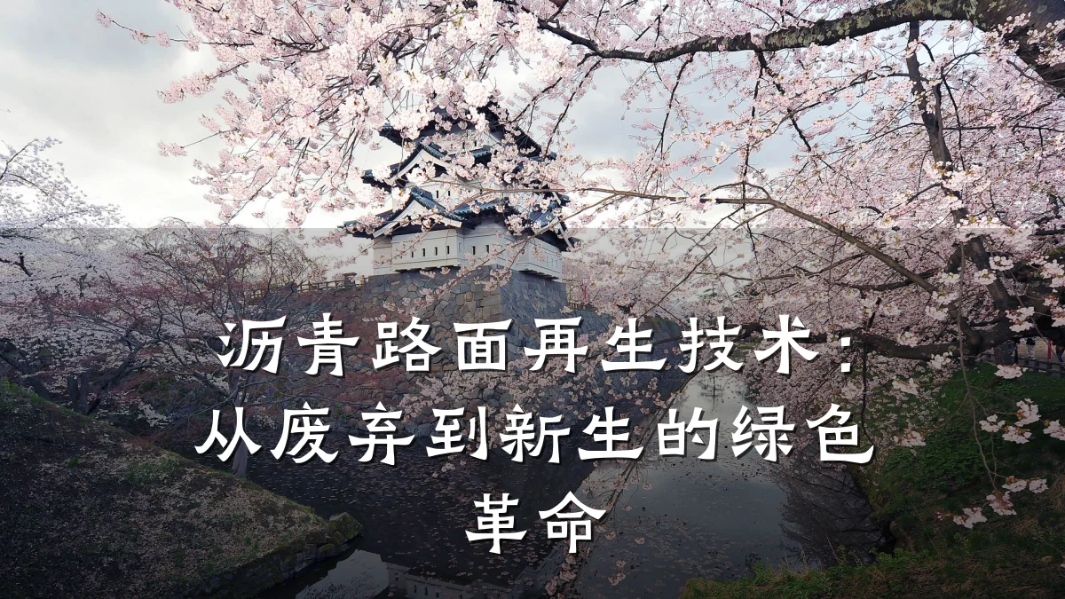 沥青路面再生技术:从废弃到新生的绿色革命