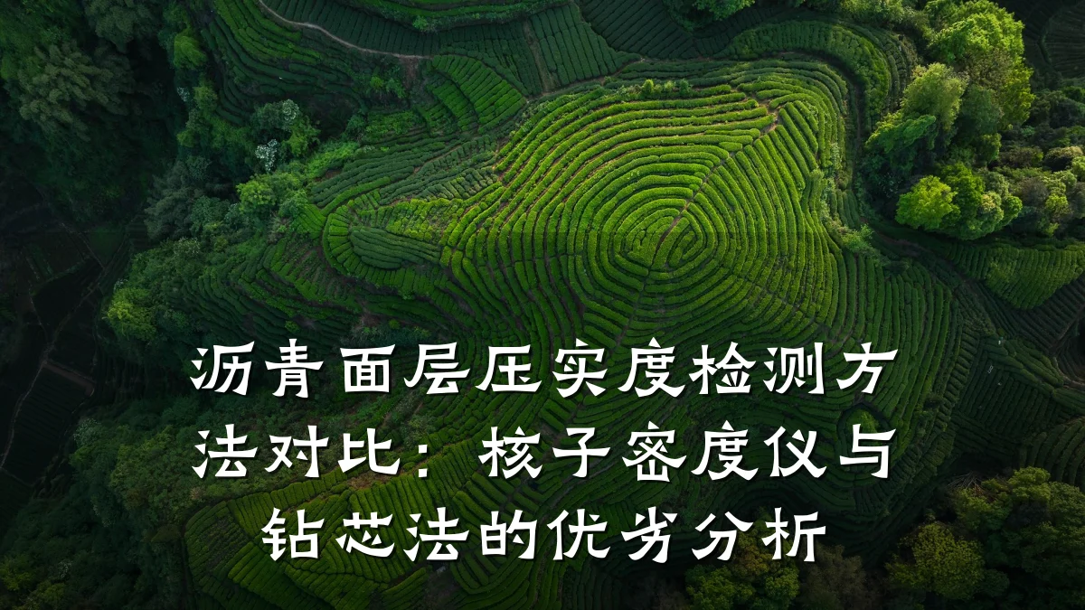 沥青面层压实度检测方法对比:核子密度仪与钻芯法的优劣分析