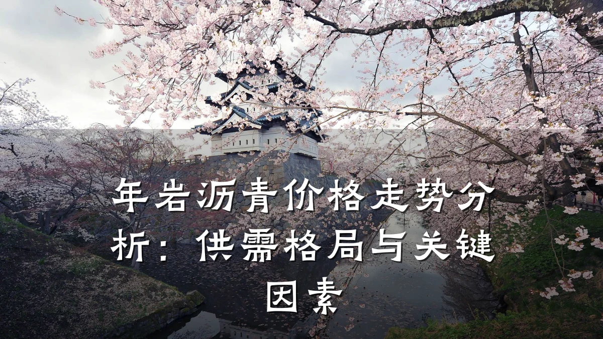 年岩沥青价格走势分析:供需格局与关键因素