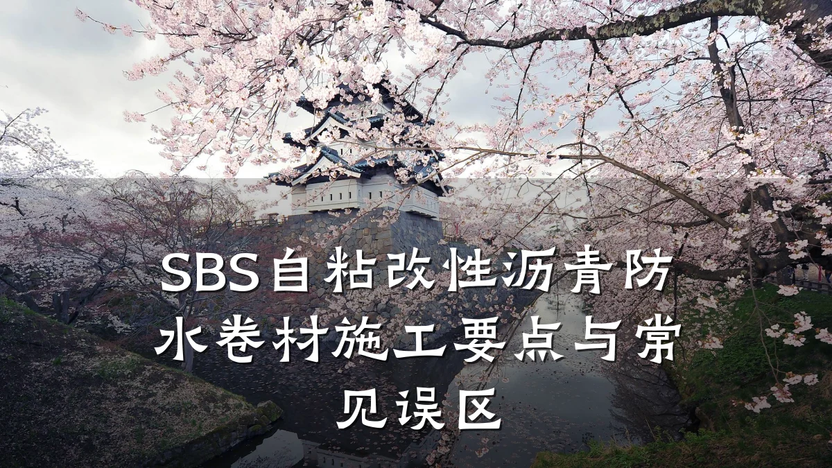 SBS自粘改性沥青防水卷材施工要点与常见误区