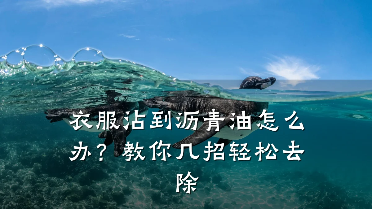 衣服沾到沥青油怎么办?教你几招轻松去除