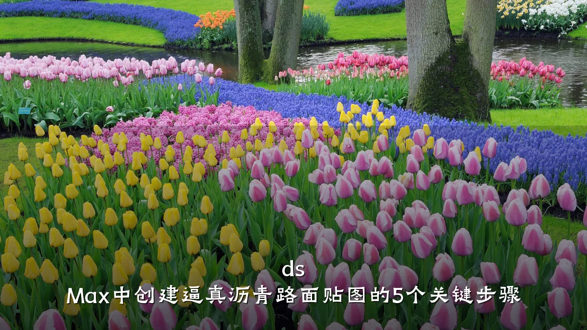 ds Max中创建逼真沥青路面贴图的5个关键步骤