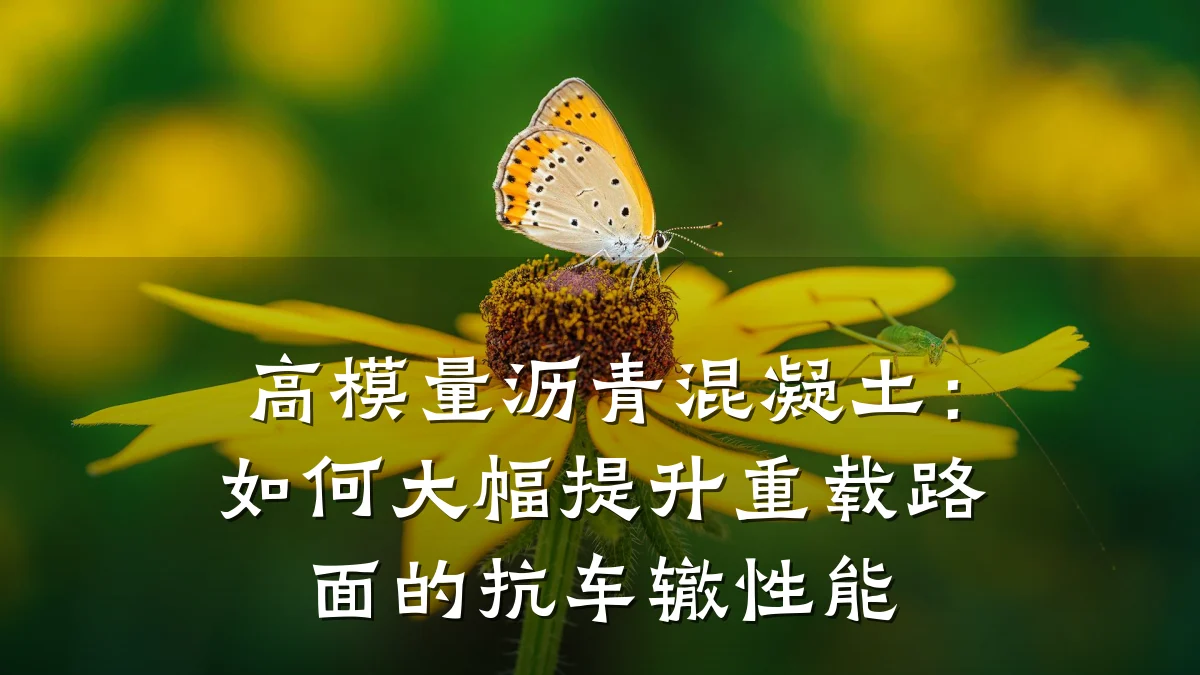 高模量沥青混凝土：如何大幅提升重载路面的抗车辙性能