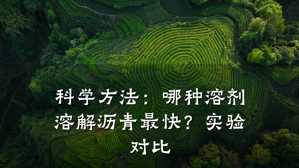 科学方法：哪种溶剂溶解沥青最快？实验对比