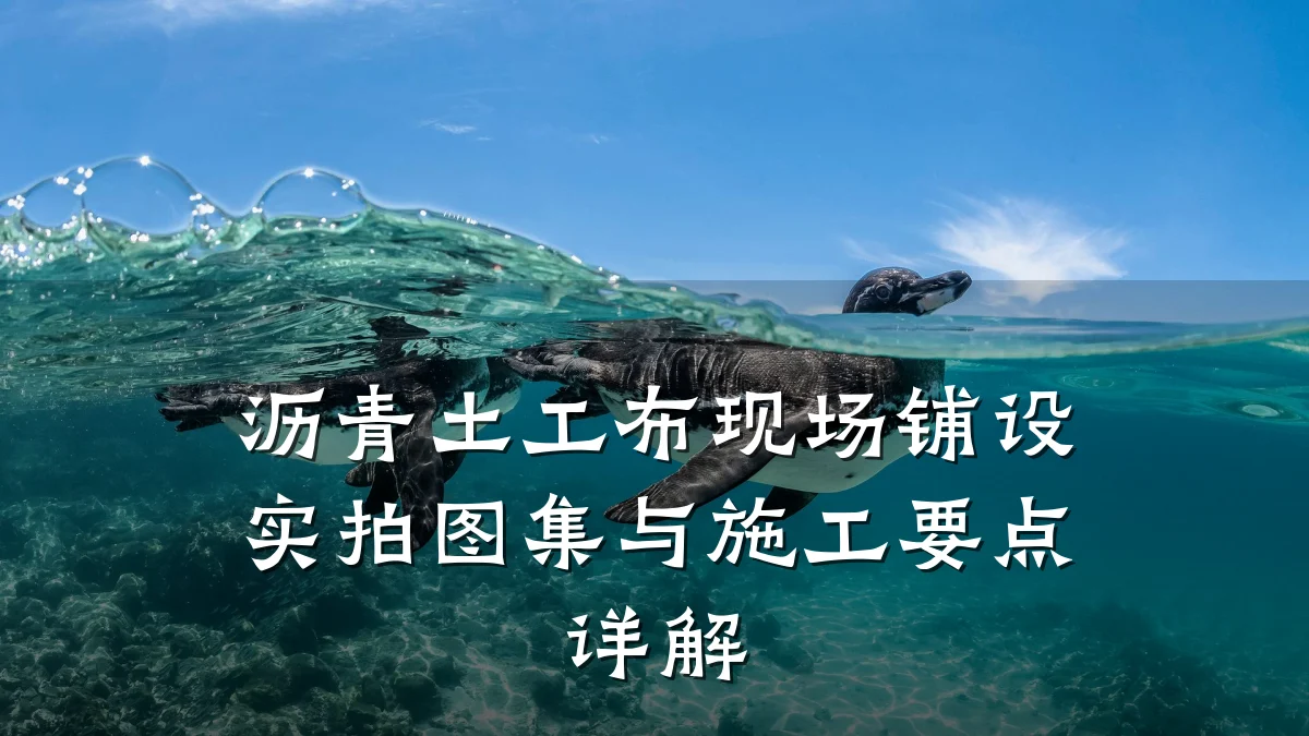 沥青土工布现场铺设实拍图集与施工要点详解
