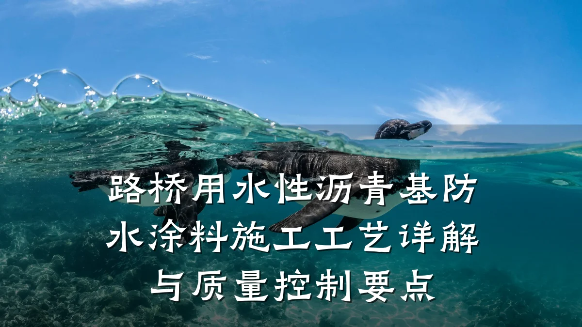 路桥用水性沥青基防水涂料施工工艺详解与质量控制要点