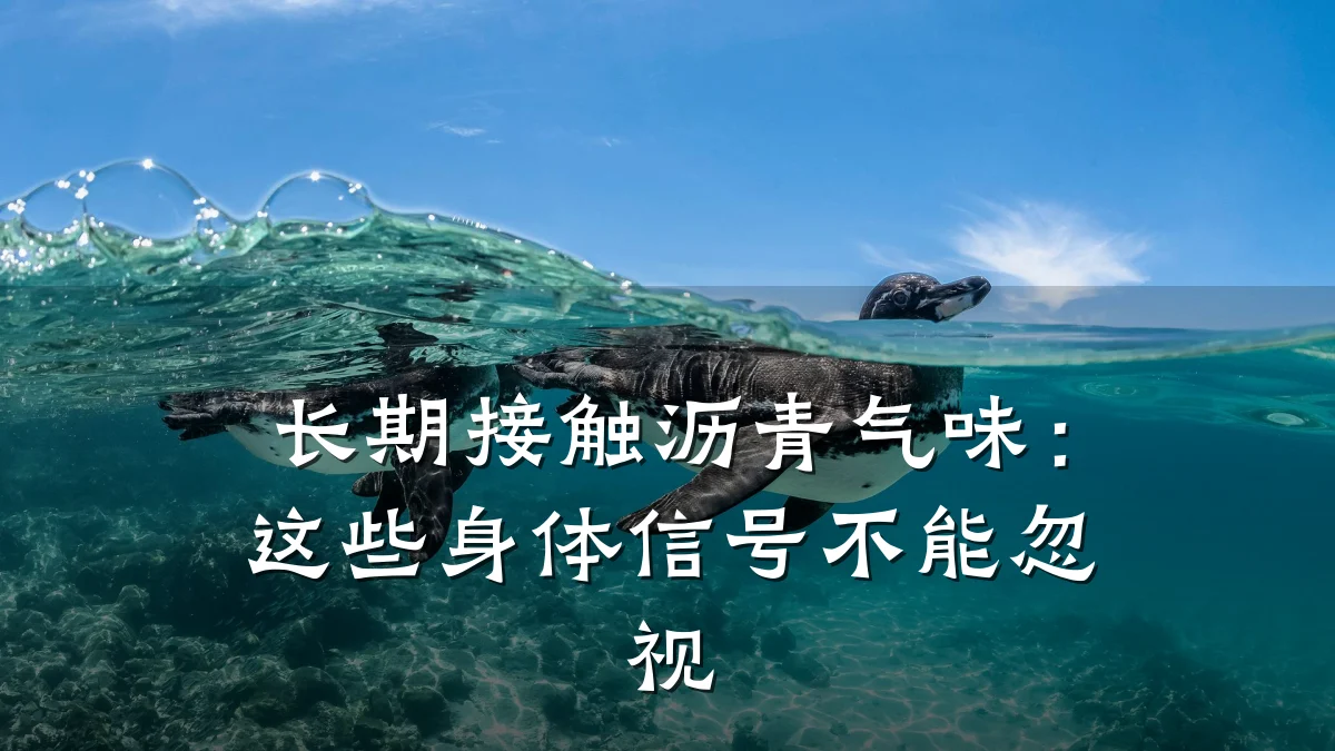 长期接触沥青气味:这些身体信号不能忽视