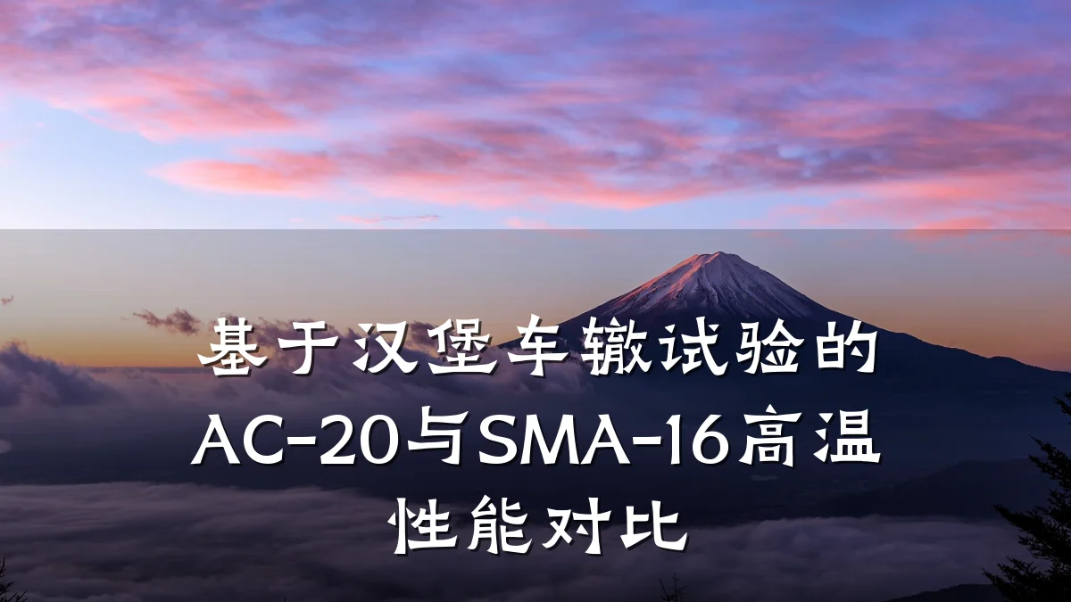 基于汉堡车辙试验的AC-20与SMA-16高温性能对比