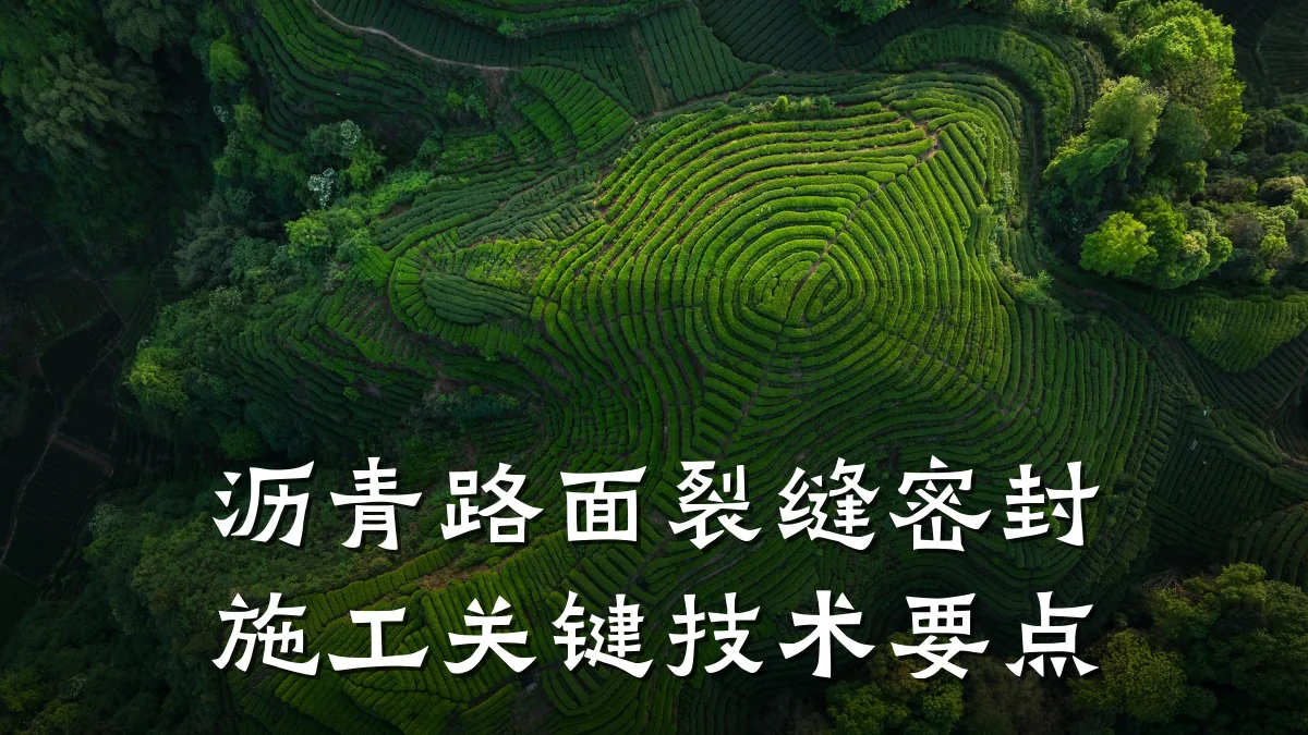 沥青路面裂缝密封施工关键技术要点