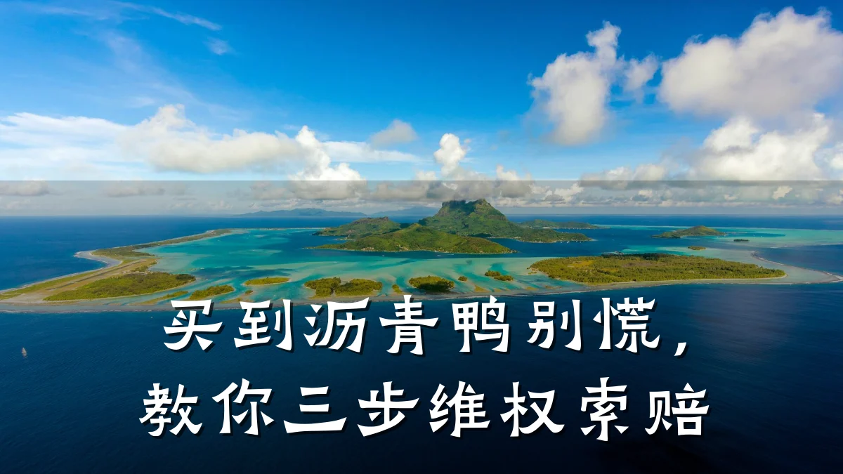 买到沥青鸭别慌，教你三步维权索赔