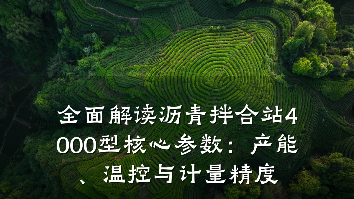 全面解读沥青拌合站4000型核心参数:产能、温控与计量精度