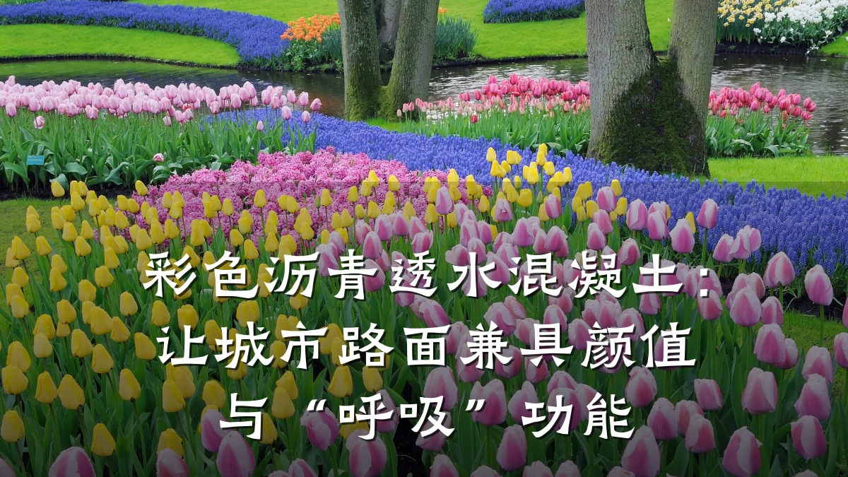 彩色沥青透水混凝土：让城市路面兼具颜值与“呼吸”功能