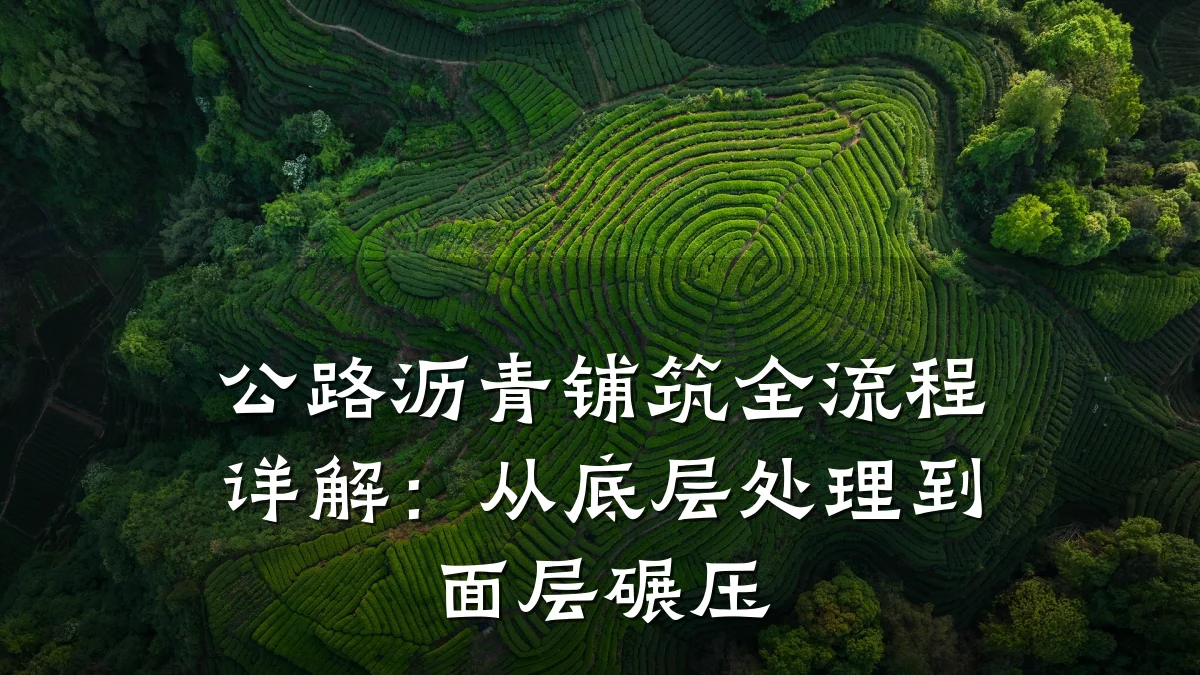 公路沥青铺筑全流程详解:从底层处理到面层碾压