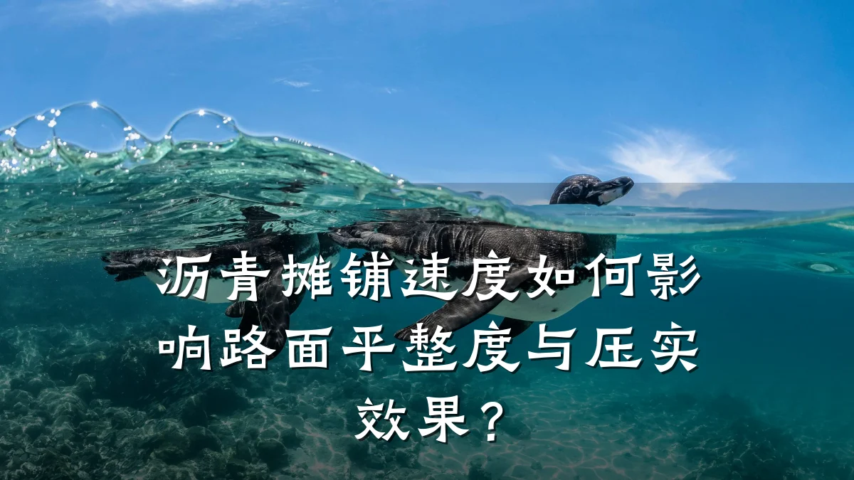 沥青摊铺速度如何影响路面平整度与压实效果？