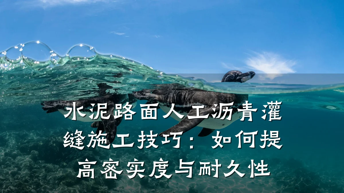 水泥路面人工沥青灌缝施工技巧：如何提高密实度与耐久性