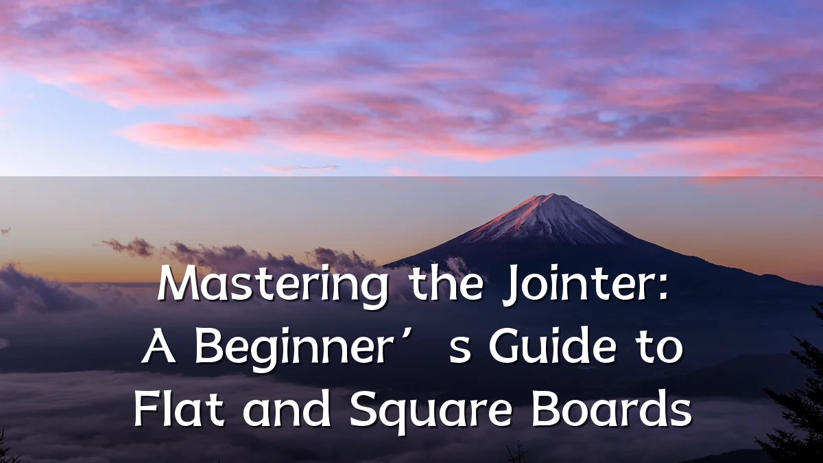 Mastering the Jointer: A Beginner’s Guide to Flat and Square Boards