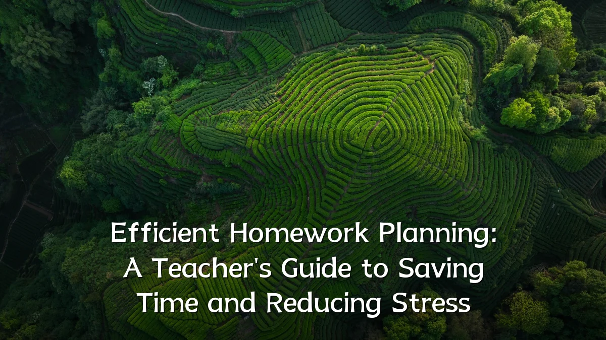 Efficient Homework Planning: A Teacher's Guide to Saving Time and Reducing Stress