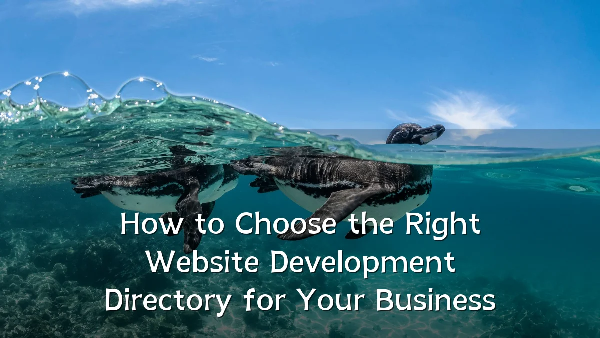 How to Choose the Right Website Development Directory for Your Business